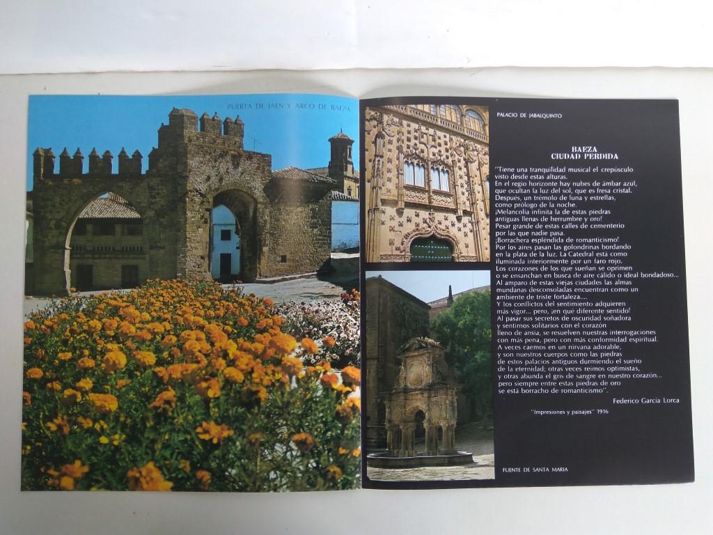 Desplegable: Vistas de BAEZA,  49cm X 42cm - COCA COLA Patrimonio Artisctico I (1975)  