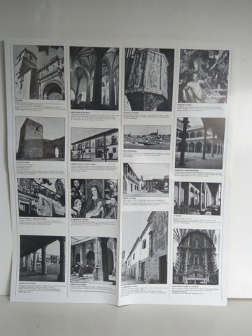 Desplegable: Vistas de BAEZA,  49cm X 42cm - COCA COLA Patrimonio Artisctico I (1975)  