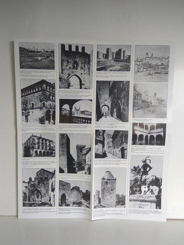 Desplegable: Vistas de TRUJILLO,  49cm X 42cm - COCA COLA Patrimonio Artisctico I (1975)  