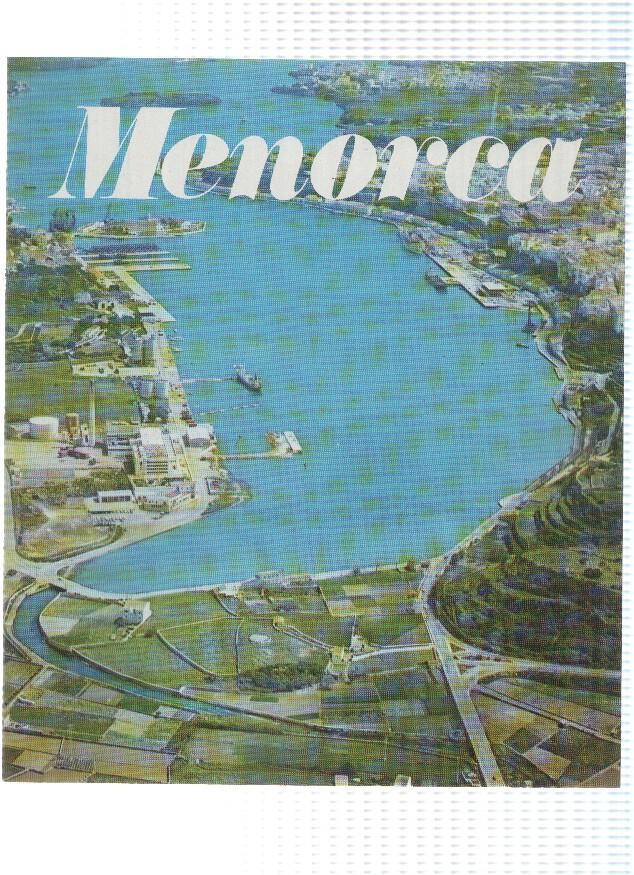 Desplegable: Vistas de MENORCA,  49cm X 42cm - COCA COLA Patrimonio Artisctico I (1975)  