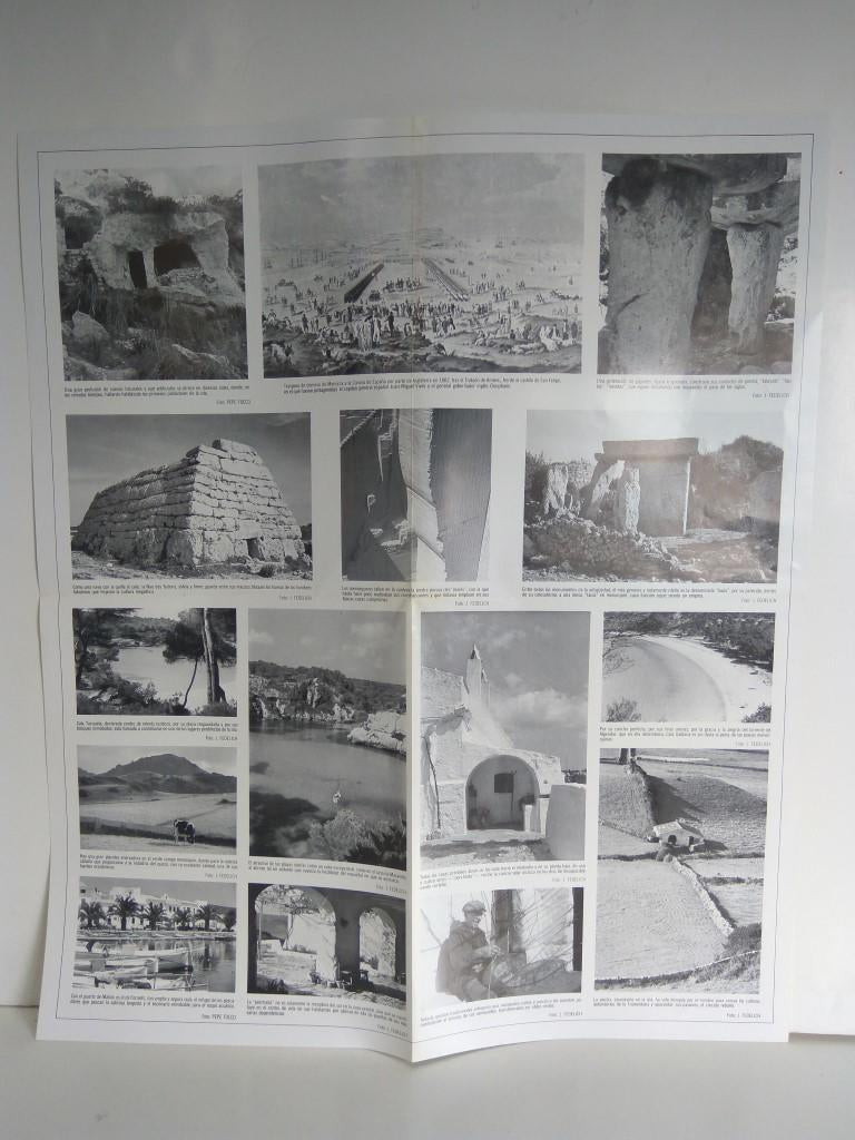 Desplegable: Vistas de MENORCA,  49cm X 42cm - COCA COLA Patrimonio Artisctico I (1975)  
