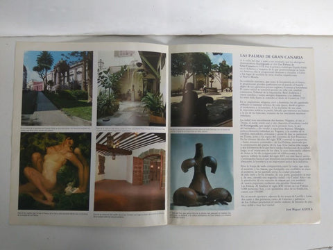 Desplegable: Vistas de LAS PALMAS,  49cm X 42cm - COCA COLA Patrimonio Artisctico I (1975)  