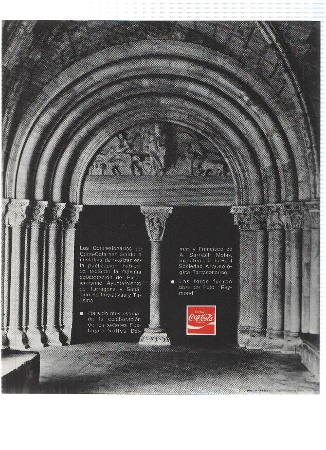 Desplegable: Vistas de TARRAGONA,  49cm X 42cm - COCA COLA Patrimonio Artisctico I (1975)  