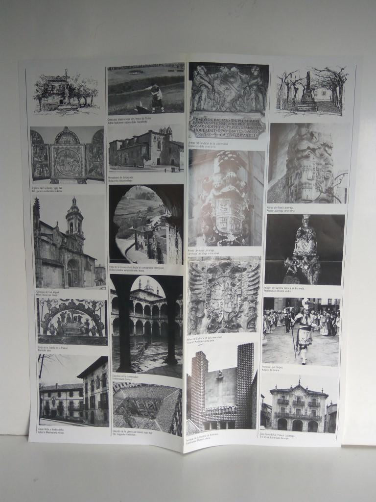 Desplegable: Vistas de OÑATE/Oinati,  49cm X 42cm - COCA COLA Patrimonio Artisctico I (1975)  