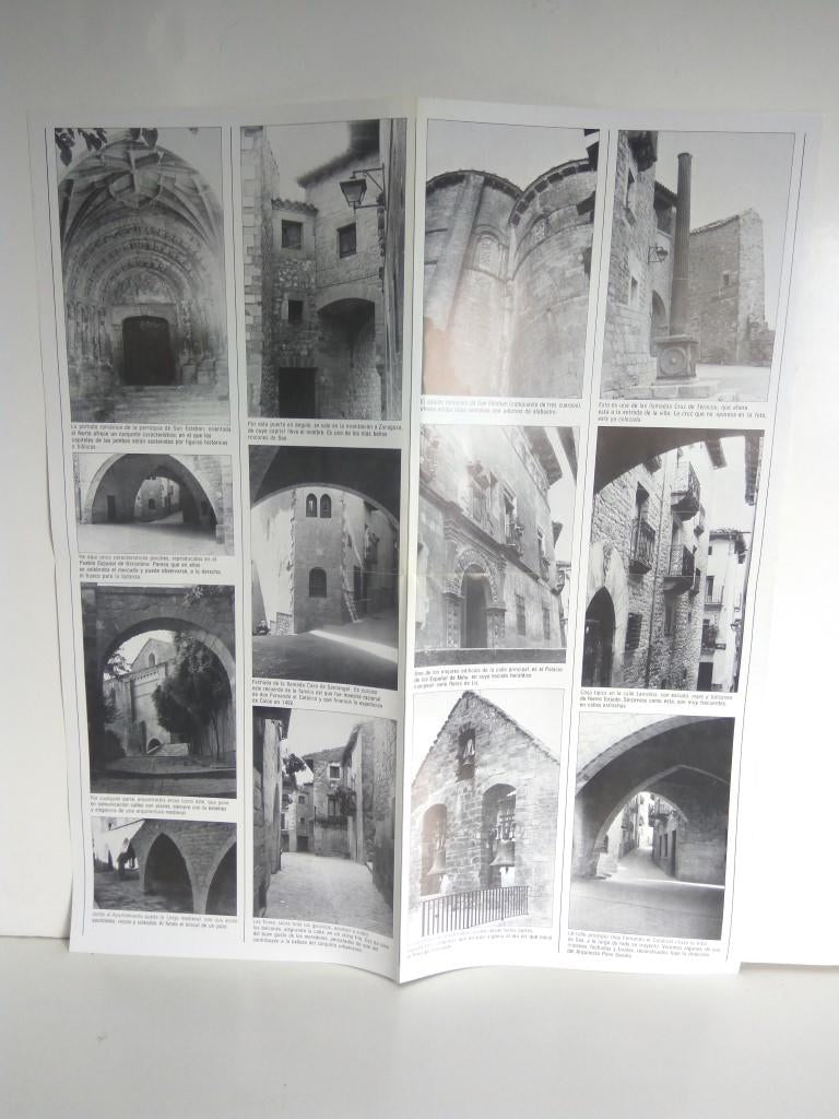 Desplegable: Vistas de SOS DEL REY CATOLICO,  49cm X 42cm - COCA COLA Patrimonio Artisctico I (1975)  