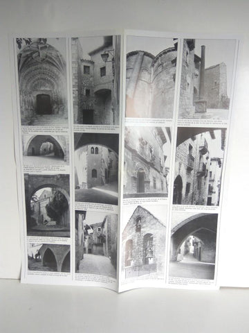 Desplegable: Vistas de SOS DEL REY CATOLICO,  49cm X 42cm - COCA COLA Patrimonio Artisctico I (1975)  