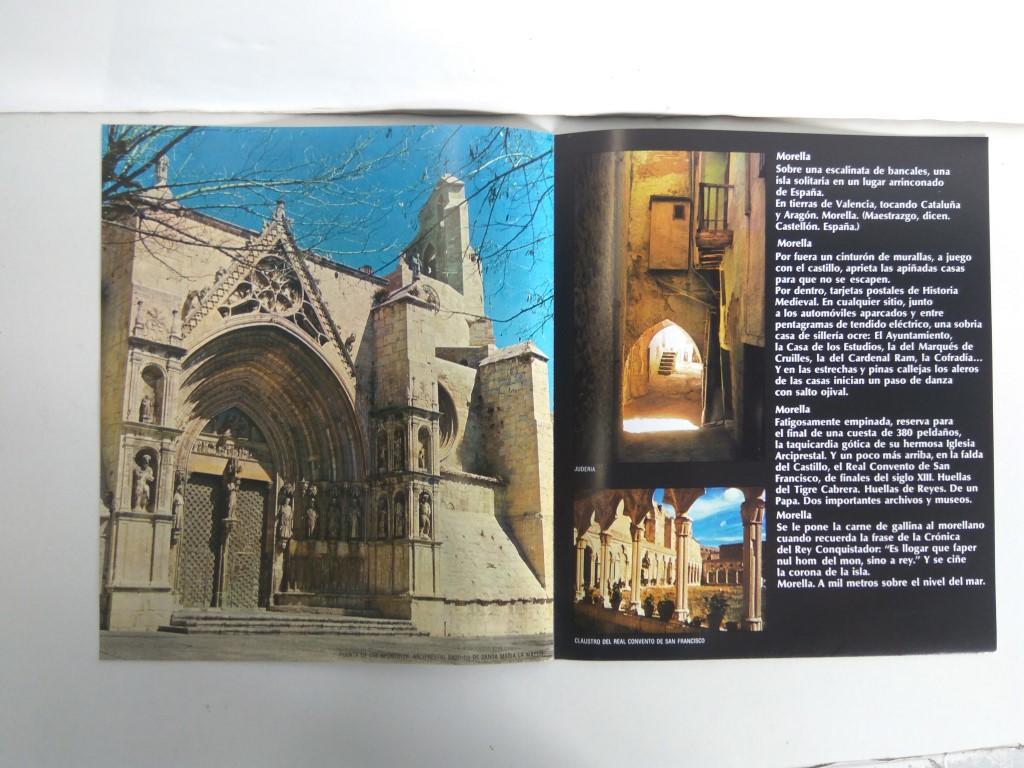 Desplegable: Vistas de MORELLA,  49cm X 42cm - COCA COLA Patrimonio Artisctico I (1975)  