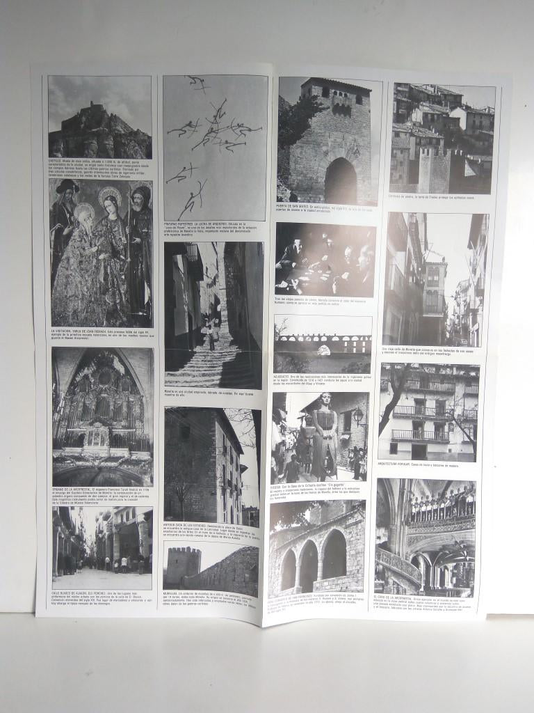 Desplegable: Vistas de MORELLA,  49cm X 42cm - COCA COLA Patrimonio Artisctico I (1975)  