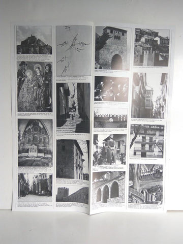 Desplegable: Vistas de MORELLA,  49cm X 42cm - COCA COLA Patrimonio Artisctico I (1975)  