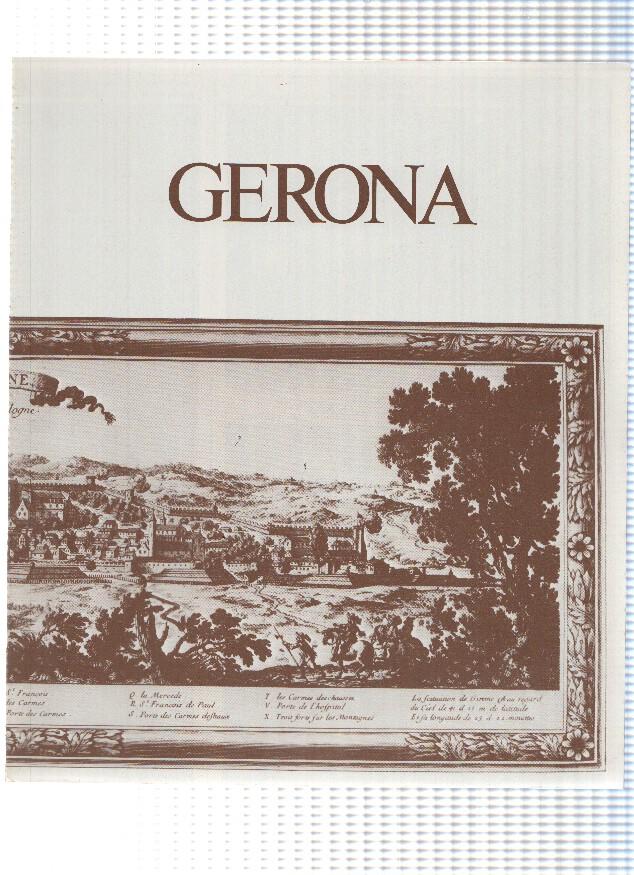 Desplegable: Vistas de GERONA/Girona,  49cm X 42cm - COCA COLA Patrimonio Artisctico I (1975)  