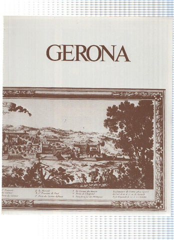 Desplegable: Vistas de GERONA/Girona,  49cm X 42cm - COCA COLA Patrimonio Artisctico I (1975)  