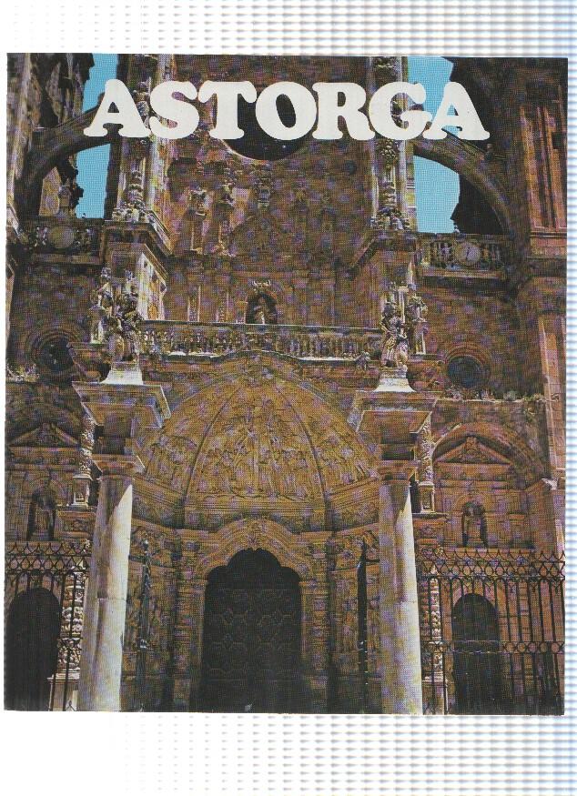 Desplegable: Vistas de ASTORGA,  49cm X 42cm - COCA COLA Patrimonio Artisctico I (1975)  