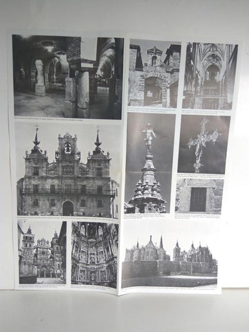 Desplegable: Vistas de ASTORGA,  49cm X 42cm - COCA COLA Patrimonio Artisctico I (1975)  