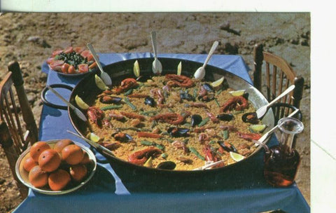 Postal: Valencia: paella valenciana