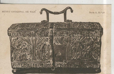 Postal 010248: Vich: museo episcopal: Cofre amatori per joyes