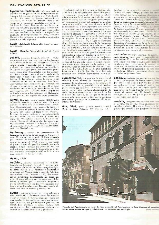 LAMINA MONITOR 0394: AYUNTAMIENTO DE JACA HUESCA