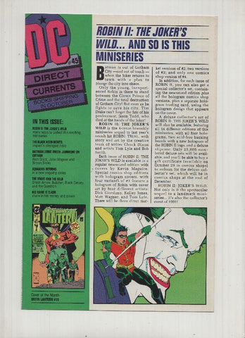 DC DIRECT CURRENTS, Numero 45: Robin II The Joker's Wild (DC 1991)