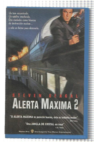 VHS-Cine: ALERTA MAXIMA 2 - Steven Seagal (Warner 1996)