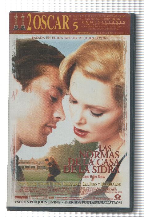 VHS-Cine: LAS NORMAS DE LA CASA DE LA SIDRA - Tobey Maguire, Charlize Theron (Lauren 2000)