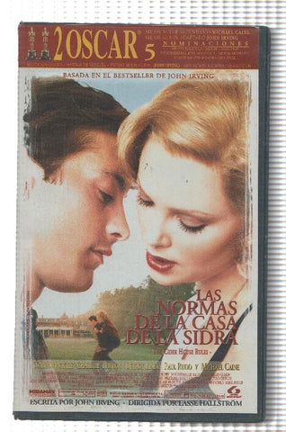 VHS-Cine: LAS NORMAS DE LA CASA DE LA SIDRA - Tobey Maguire, Charlize Theron (Lauren 2000)