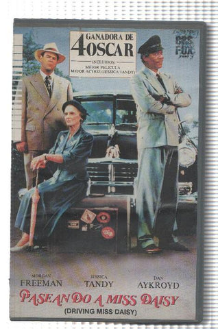 VHS-Cine: PASEANDO A MISS DAISY - Morgan Freeman, Jessica Tandy (FOX 1990)