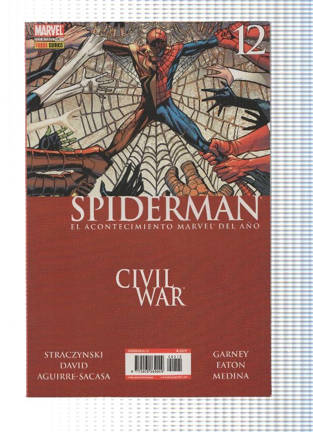 SPIDERMAN, Publicacion mensual, Numero 12: CIVIL WAR (Panini 2007)