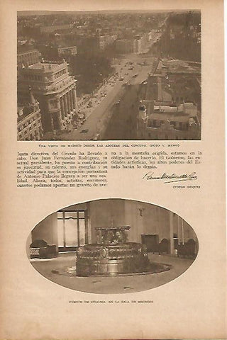 LAMINA BLANCO Y NEGRO 7641: Vista aerea  de Madrid