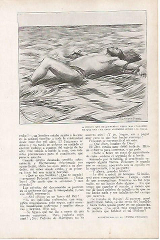 LAMINA BLANCO Y NEGRO 7649: Dibujo de Adolfo Lozano Sidro