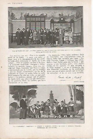 LAMINA BLANCO Y NEGRO 7664: Escena de Las mujeres son asi