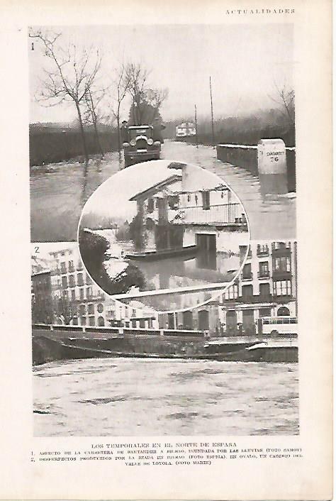LAMINA BLANCO Y NEGRO 7699: Temporal en Santander y Bilbao