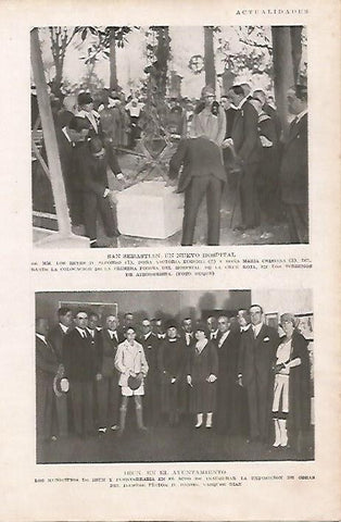 LAMINA BLANCO Y NEGRO 7745: Inauguracion del Hospital de la Cruz Roja en San Sebastian