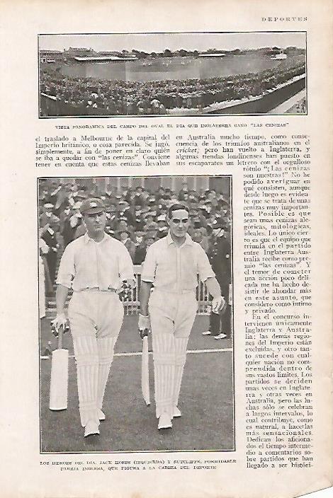 LAMINA BLANCO Y NEGRO 7751: Jack Hobbs y Sutcliffe
