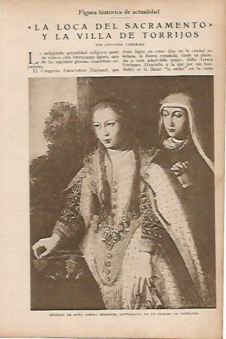 LAMINA BLANCO Y NEGRO 7775: Retrato de Teresa Enriquez por Torrijos