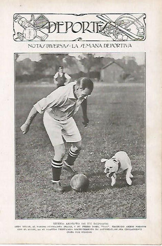 LAMINA BLANCO Y NEGRO 7797: Andy Ducat y su perro Dan