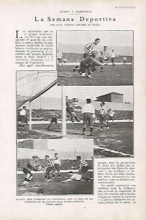 LAMINA BLANCO Y NEGRO 7800: Partido Real Madrid - Athletic de Madrid