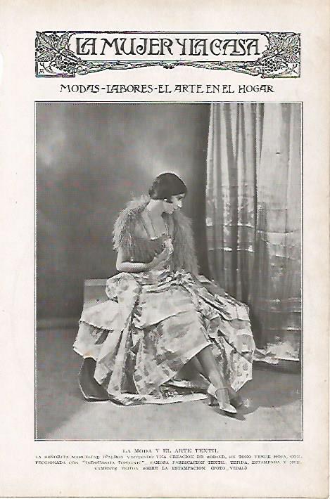 LAMINA BLANCO Y NEGRO 7809: Marceline D Alroy con vestido de Bodier