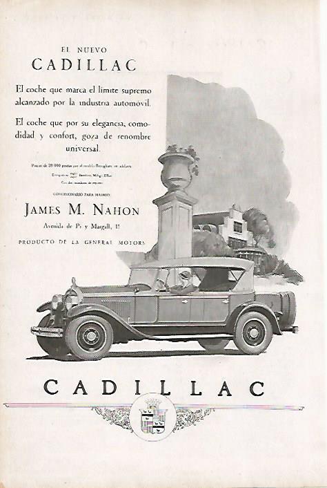LAMINA BLANCO Y NEGRO 7811: Publicidad del nuevo Cadillac