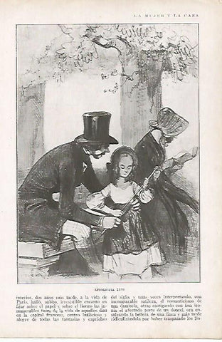 LAMINA BLANCO Y NEGRO 7814: Litografia de 1840