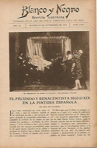 LAMINA BLANCO Y NEGRO 7817: Portada del numero 1854