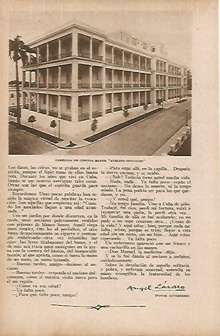 LAMINA BLANCO Y NEGRO 7823: Pabellon de cirugia Avelino Gonzalez en La Habana