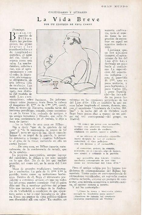 LAMINA BLANCO Y NEGRO 7840: La vida breve por un ingenio de esta corte