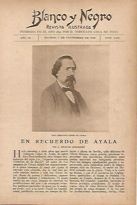 LAMINA BLANCO Y NEGRO 7862: Portada del numero 1851