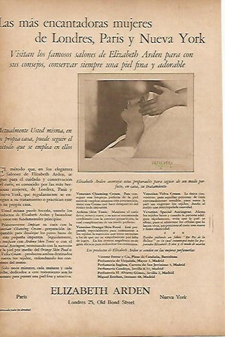 LAMINA BLANCO Y NEGRO 7873: Publicidad de Elisabeth Arden