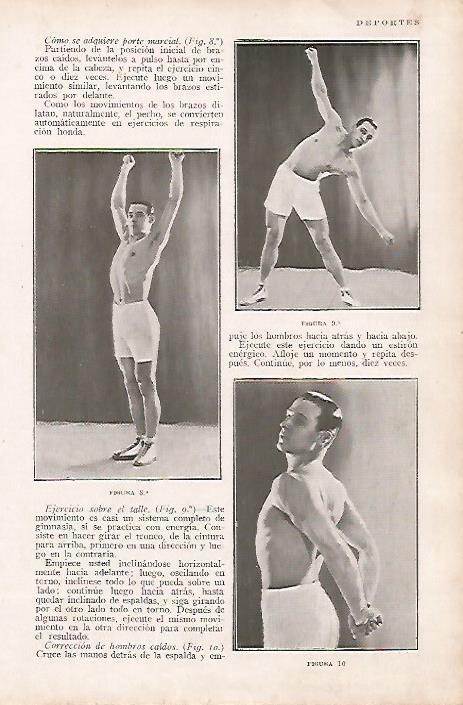 LAMINA BLANCO Y NEGRO 7888: Ejercicios de gimnasia masculina