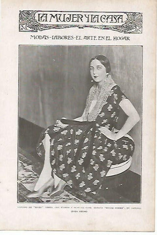 LAMINA BLANCO Y NEGRO 7898: Vestido de Decroll