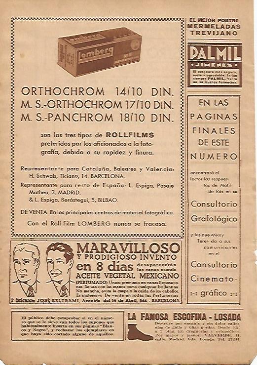 LAMINA BLANCO Y NEGRO 7907: Publicidad de Orthochrom