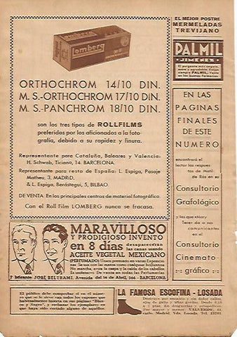 LAMINA BLANCO Y NEGRO 7907: Publicidad de Orthochrom