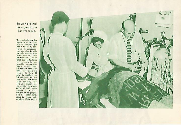 LAMINA BLANCO Y NEGRO 7920: El doctor J. C. Geiger en el Hospital de San Francisco