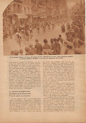 LAMINA BLANCO Y NEGRO 7928: Tour de Francia de 1936