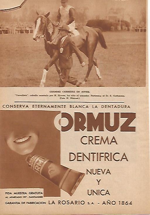 LAMINA BLANCO Y NEGRO 7930: Carreras de caballos en Auteil